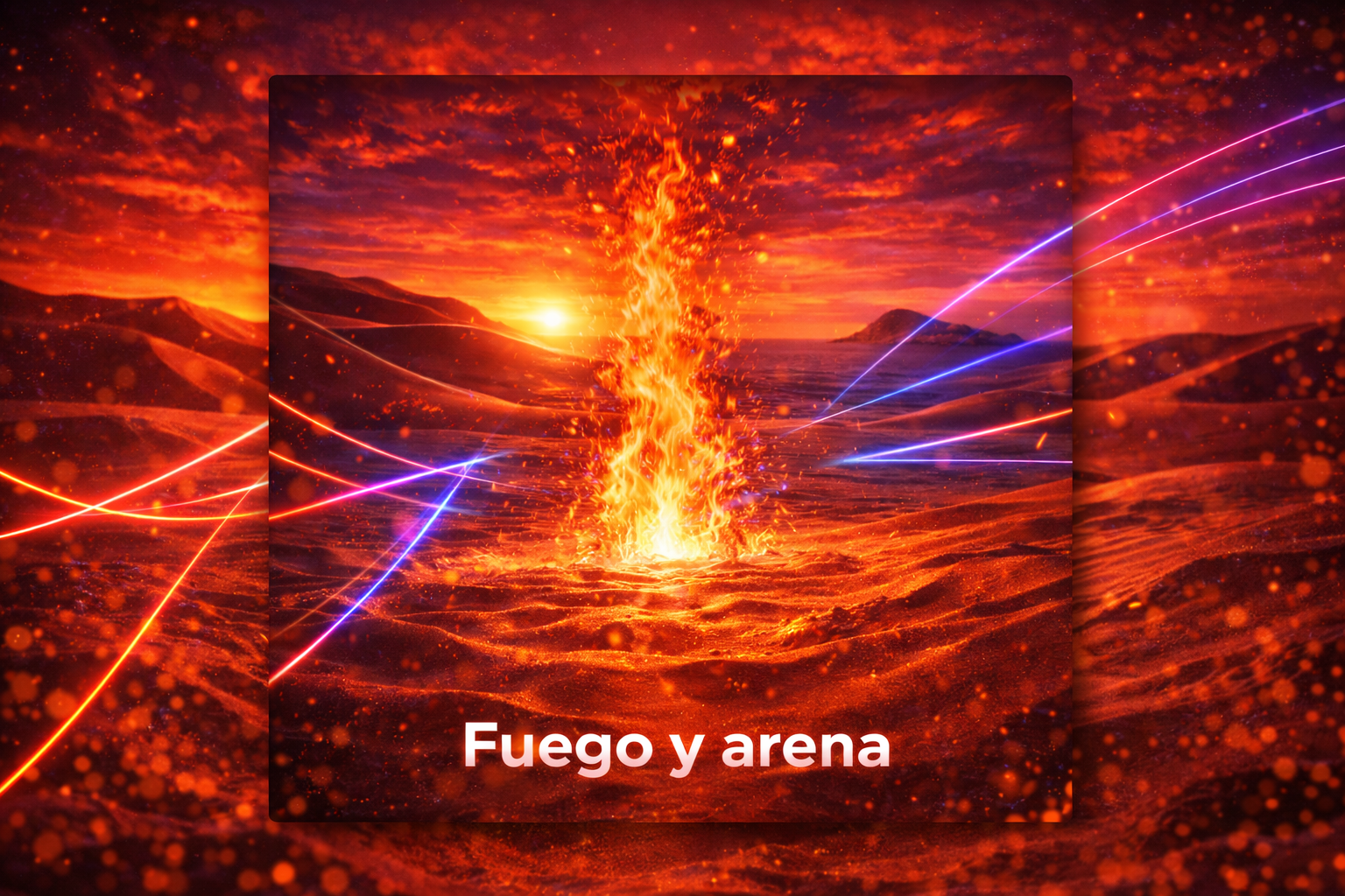Portada del álbum Fuego y Arena